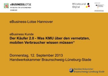 Clustertreffen Nord - eBusiness Lotse Hannover - Hochschule ...