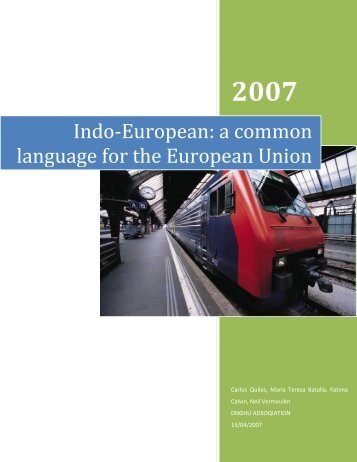 Indo-European: a common language for the European Union