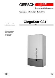 GiegaStar C31 - Enertech GmbH Division Giersch Brenner und ...