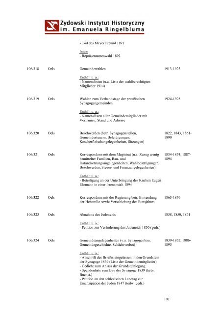 Unter der Leitung des Rabbiners Aron Heppner und seines ...