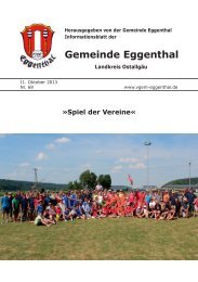 Gemeinde Eggenthal - Verwaltungsgemeinschaft Eggenthal