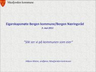 Håkon Matre, ordfører Masfjorden, eierkommune i BKK - Bergen ...