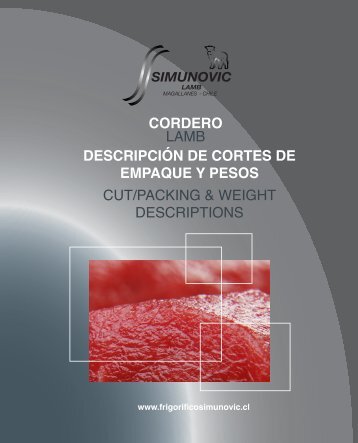 DESCRIPCIÓN DE CORTES DE EMPAQUE Y PESOS ... - Simunovic