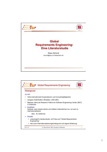 Global Requirements Engineering - Fachgruppe Requirements ...