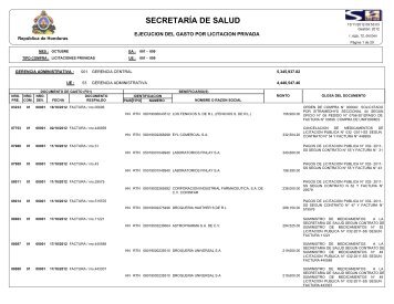 LICITACION PRIVADA MES DE OCTUBRE.pdf - Secretaria de Salud