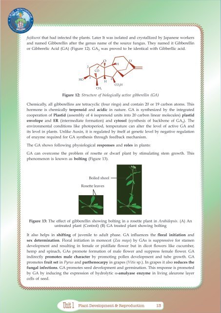 PLANT DEVELOPMENT & REPRODUCTION - CBSE International