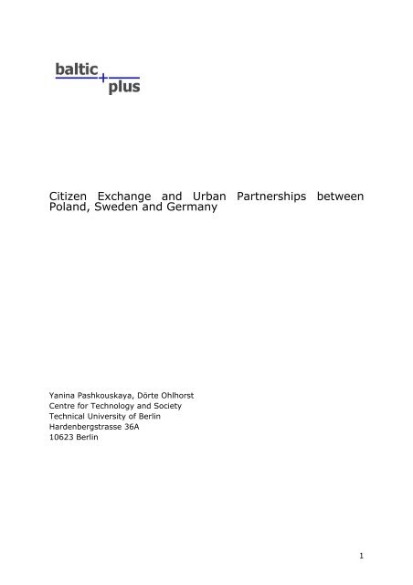 Citizen Exchange And Urban Partnerships Between Poland