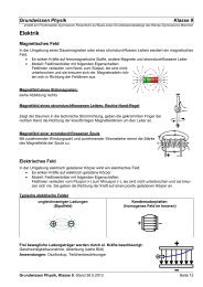 Physik Grundwissen, nur Jahrgangsstufe 9 - Finsterwalder ...