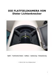 DIE FLATFIELDKAMERA VON Dieter Lichtenknecker - Astronomie.de