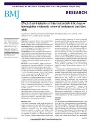 Effect of administration of intestinal anthelmintic drugs on - GiveWell