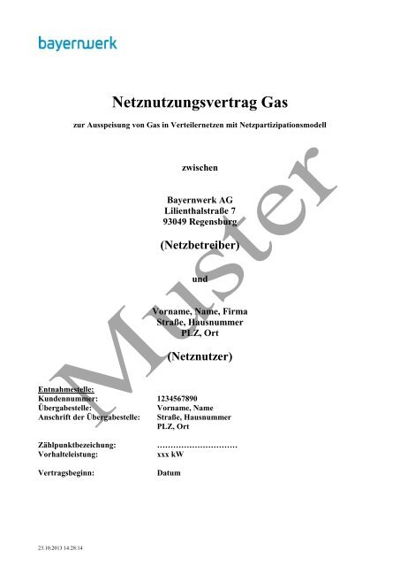 Vertrag - Bayernwerk