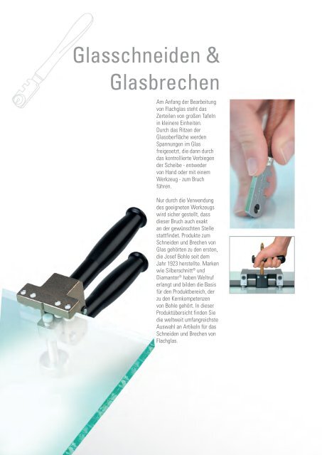 Glasschneiden & Glasbrechen