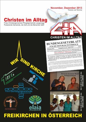 Gemeindebrief 2013-11 12 - Christen im Alltag