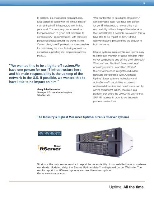 Read the case study (PDF) - Stratus Technologies