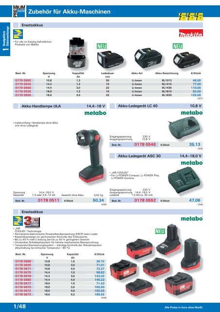 PREMIUM Elektrowerkzeuge 2013/2014 - EW NEU GmbH Worms ...