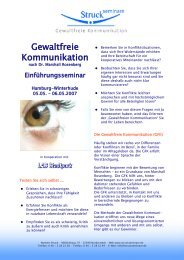 Gewaltfreie Kommunikation - Norbert Struck Seminare