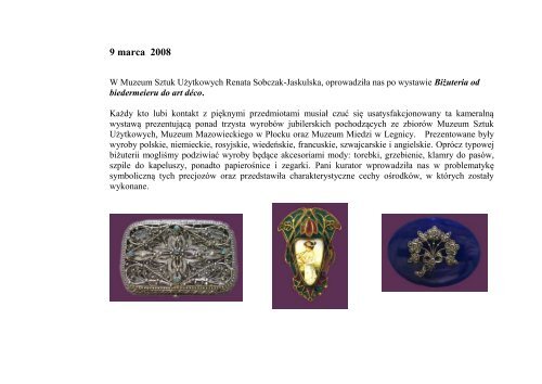 Kronika 2008 - Muzeum Narodowe w Poznaniu