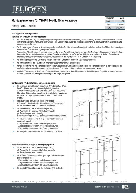 A3.3 - 2.50 - JELD-WEN Türen