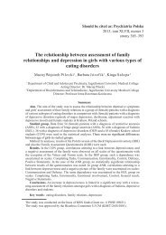 The relationship between assessment of family relationships and ...