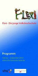 flexi-programm 2014-1 - vhs Hannover Land