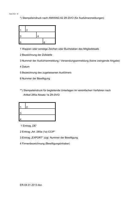 Die Eingaberegeln des Zolls - DAKOSY ...