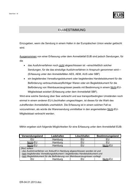 Die Eingaberegeln des Zolls - DAKOSY ...