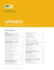 2010 Sustainability Report - Appendix - Waste Management