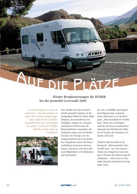 Das Magazin rund ums mobile Reisen Caravan ... - HYMER.com