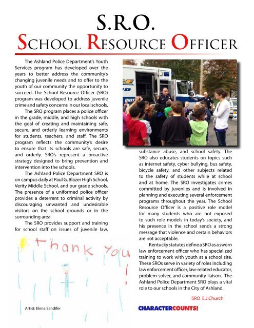 2012 annual report - Ashland Police Department