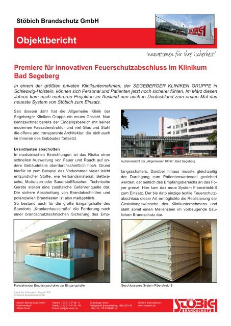 PDF öffnen - Stöbich Brandschutz