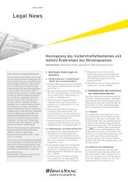 Legal News – Januar 2013 - Schweiz