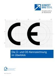 Die Ü- und CE-Kennzeichnung im Überblick