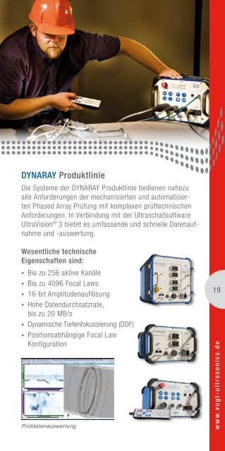 zerstörungsfreie werkstoffprüfung - VOGT Ultrasonics GmbH