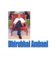 Dhirubhai Ambani Biography - swameworld