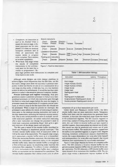 The PowerPC 604 RISC Microprocessor - eisber.net