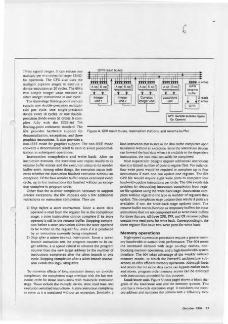 The PowerPC 604 RISC Microprocessor - eisber.net