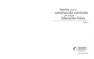 Aportes Ed Física I - Dirección General de Cultura y Educación