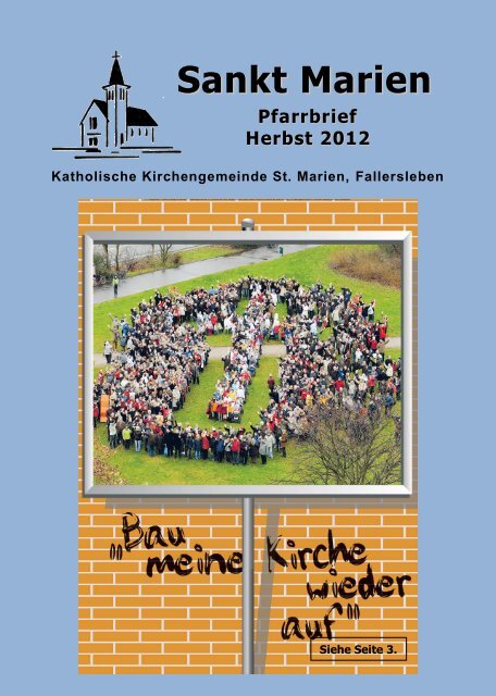 Herbst-Pfarrbrief 2012 - St. Marien Fallersleben