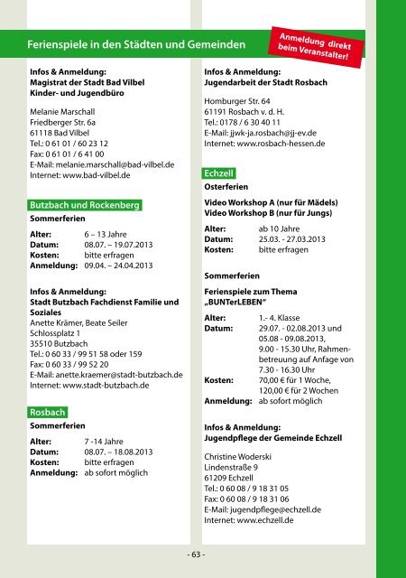 Ferienprogramm 2013 (pdf , 2987 KB) - Der Wetteraukreis