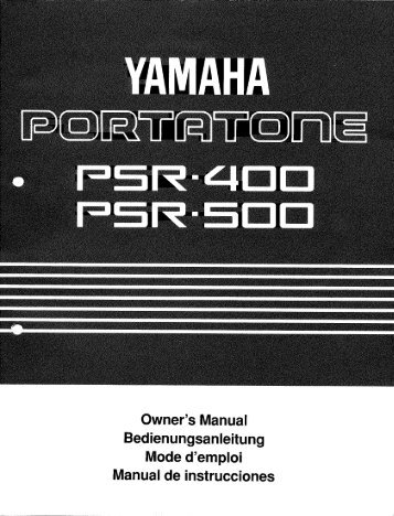 Yamaha 413 Инструкция Yamaha 413 Инструкция