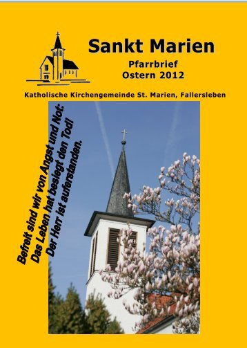 Osterpfarrbrief 2012 - St. Marien Fallersleben