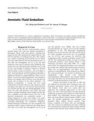 Amniotic Fluid Embolism - International Journal of Pathology-IJP