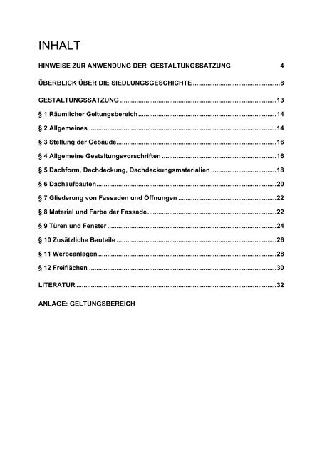 Gestaltungssatzung Mittelnkirchen - Elbberg