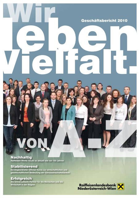 Geschäftsbericht 2010 der Raiffeisenlandesbank NÖ-WIEN (pdf)