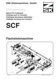 Flachstickmaschine - ZSK Stickmaschinen GmbH