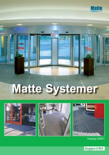 Matte Systemer - Geggus EMS matter