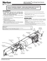 6900 PowerMatic ® Low Energy Power Operator Wiring Instructions ...