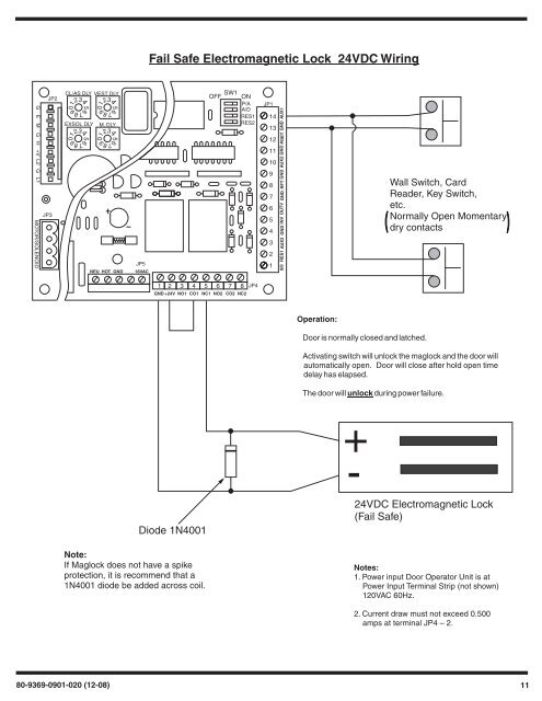 6900 PowerMatic ® Low Energy Power Operator Wiring Instructions ...