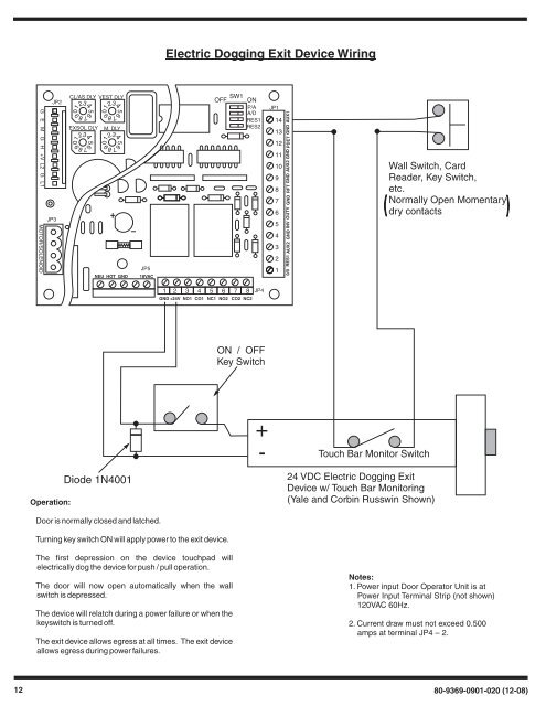 6900 PowerMatic ® Low Energy Power Operator Wiring Instructions ...