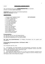 Gemeinderats-Protokoll 2/2013 - (ÖVP) Unterach am Attersee